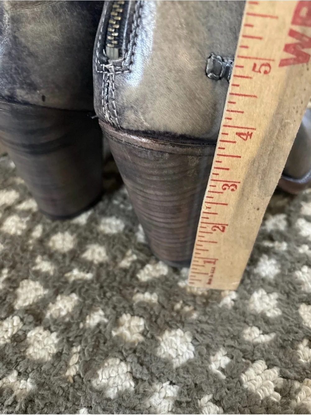 Bed Stu Driftwood Open-Toe Block Heel Booties 8.5